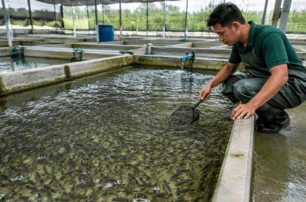 proses pendederan bibit ikan
